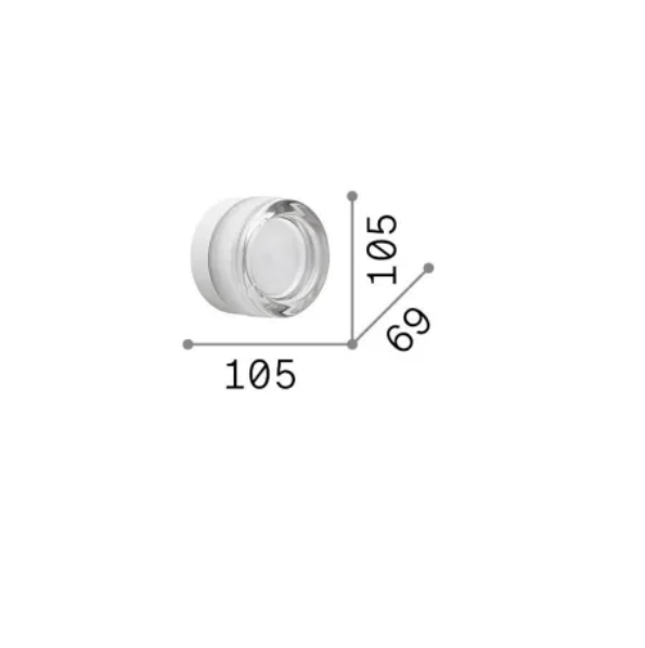 Sieninis šviestuvas LOLLY, GX53, pilkas, IP44, 354644