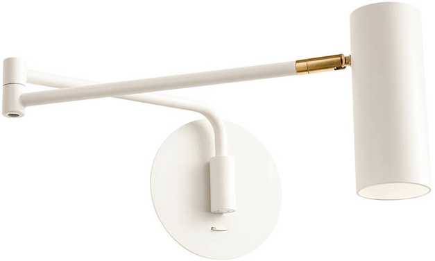 Sieninis šviestuvas PIVOT, GU10, baltas, 01-2368