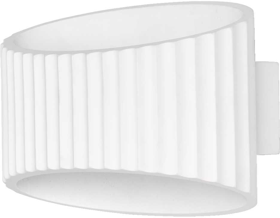 Sieninis šviestuvas PLASTER BAND, E27, baltas