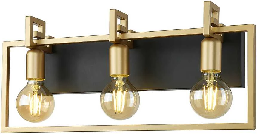 Italux Sieninis šviestuvas Primero WL-44003-3-BK-GD