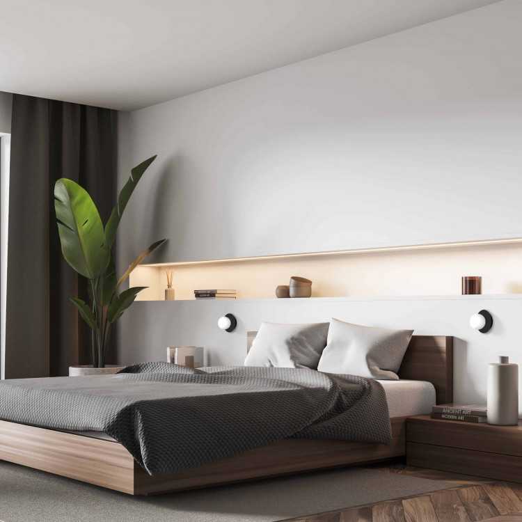Light Prestige Sieninis šviestuvas ROMA, G9, juodu korpusu/baltas gaubtas