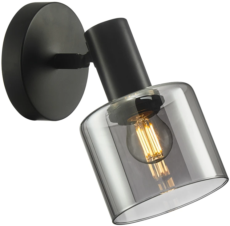 Italux Sieninis šviestuvas Santia WL-65342-1 BK+SG
