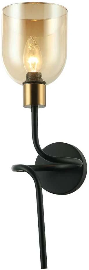 Italux Sieninis šviestuvas Servio WL-66892-1A-BK-AMB