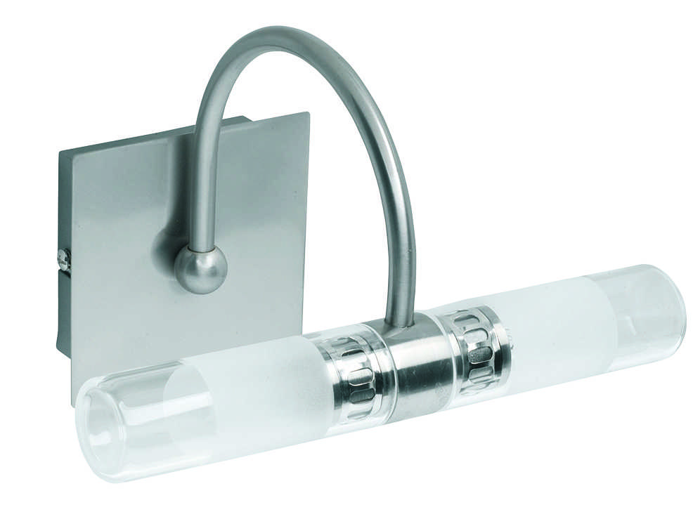Sieninis šviestuvas TUBE, G9, baltos/nikelio sp., 460000