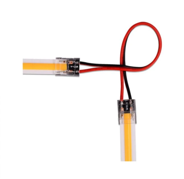 V-tac Skaidri jungtis didelio tankio arba 10mm LED COB juostoms, 5A, 0-36V, IP20
