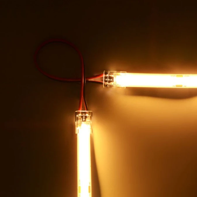 V-tac Skaidri jungtis didelio tankio arba 8mm LED COB juostoms, 5A, 0-36V, IP20