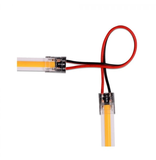 V-tac Skaidri jungtis didelio tankio arba 8mm LED COB juostoms, 5A, 0-36V, IP20