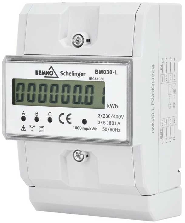 Schelinger Skaitiklis elektrai, trifazis, 5 (80) A