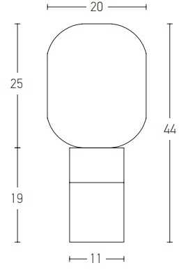 Stalo šviestuvas, E27, baltos/šampano/žalvario sp., 20253