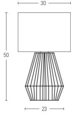 Stalo šviestuvas, E27, rudas, 20235