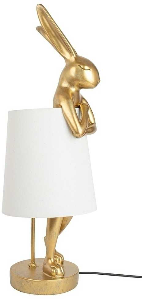 Stalo šviestuvas RABBIT, 88cm, E14, aukso/baltos sp.