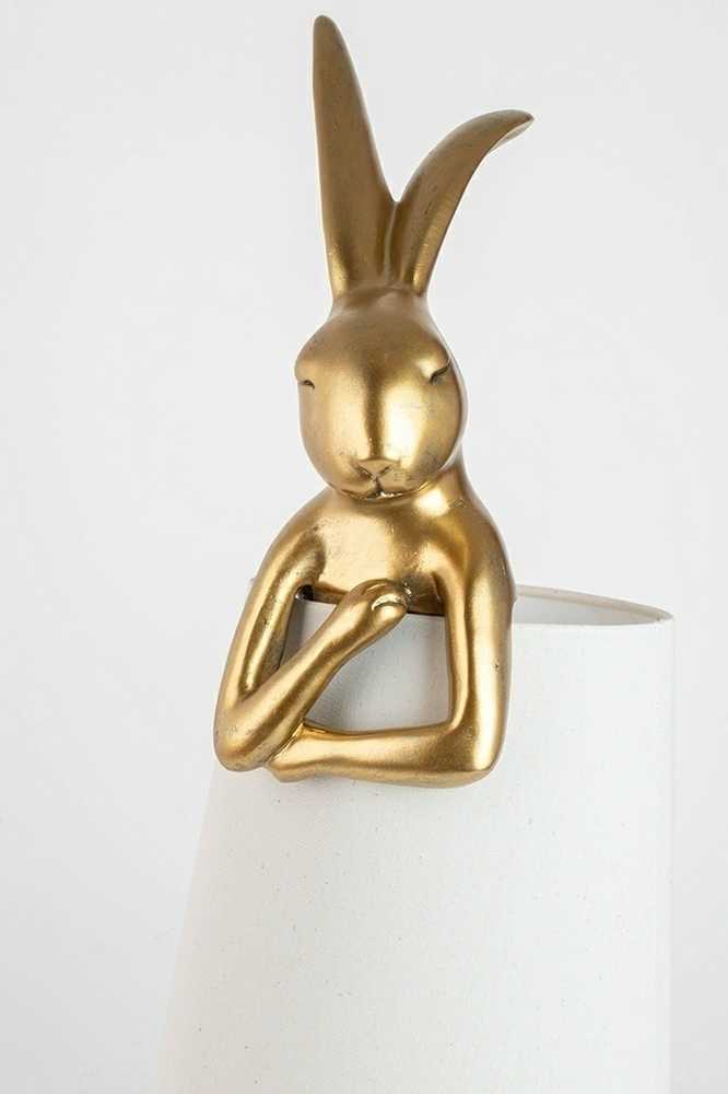Stalo šviestuvas RABBIT, 88cm, E14, aukso/baltos sp.
