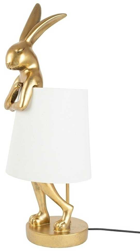 Stalo šviestuvas RABBIT, 88cm, E14, aukso/baltos sp.