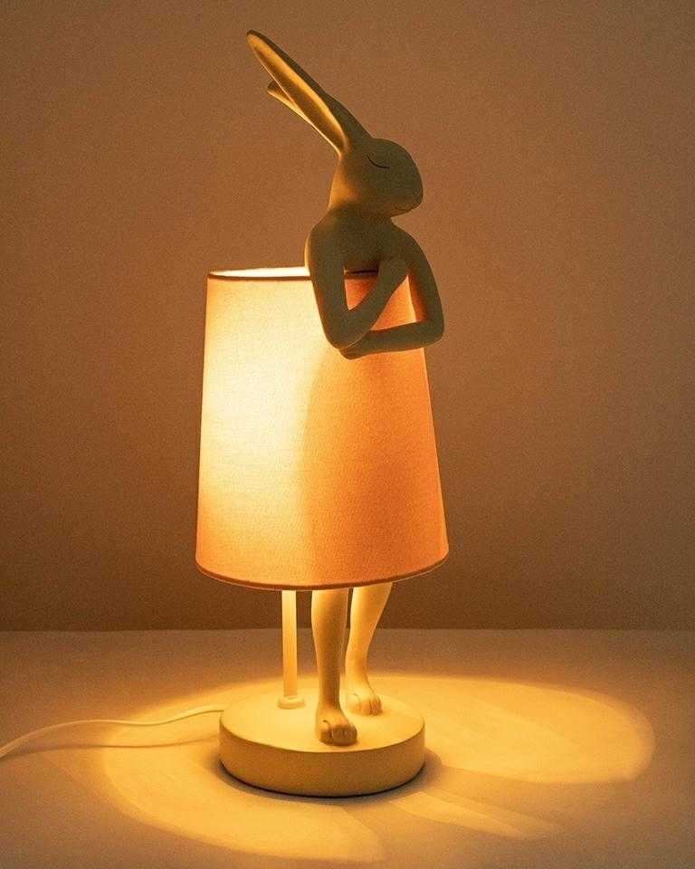 Stalo šviestuvas RABBIT, E14, rausvas