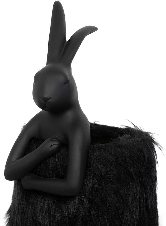 Stalo šviestuvas RABBIT FUR, 50cm, E14, aukso/juodos sp.