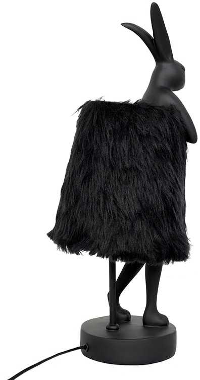Stalo šviestuvas RABBIT FUR, 50cm, E14, aukso/juodos sp.