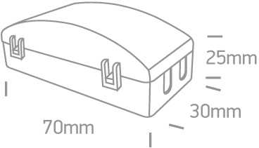 Sujungimo dėžutė 3-WAY IN/OUT, 802