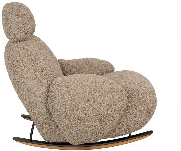 Fotelis Supamas krėslas PLUSH TEDDY, smėlio sp.