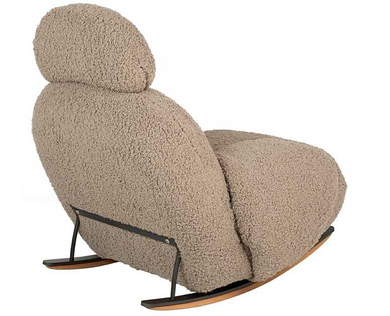 Fotelis Supamas krėslas PLUSH TEDDY, smėlio sp.