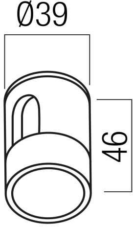 Šviečiančio kabelio XLOOP 18MM laikiklis