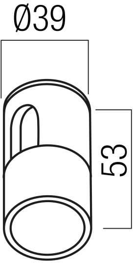 Šviečiančio kabelio XLOOP 25MM laikiklis