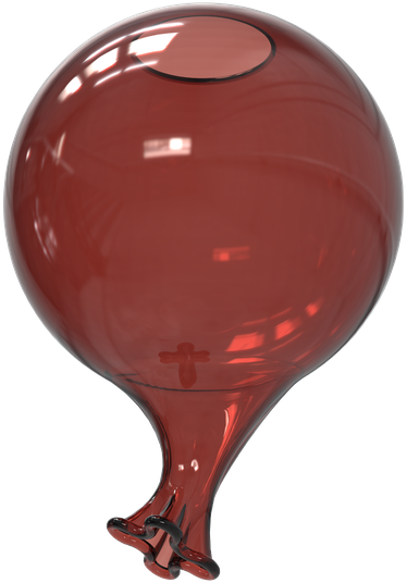 Šviestuvo gaubtas CLOWN, raudonas, D150mm, 352657