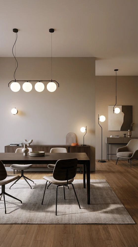 Toršeras MAUI, E27, matinės juodos sp., H8163082NLSP