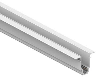 Užglaistomas magnetinės sistemos bėgelis OPTONICA R35, baltas, 1m