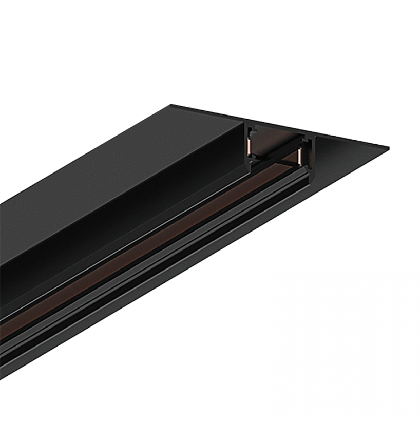 Užglaistomas magnetinės sistemos ZAMBELIS MAGNETIC ULTRA SLIM bėgelis, 48V, juodas, 2m, 23122