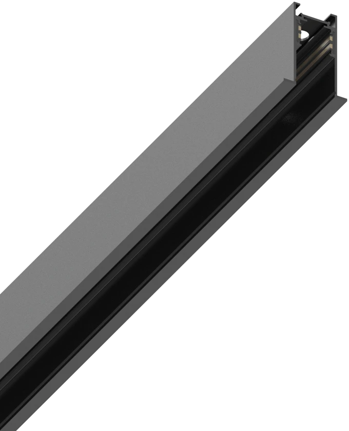 Įleidžiamas magnetinis bėgelis EGO, juodas, 2m, 320458
