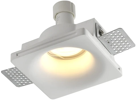 Užglaistomas šviestuvas LUXSONN, GU10, baltas, 100x100x42mm