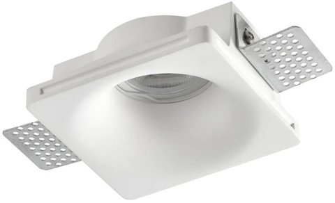 Užglaistomas šviestuvas LUXSONN, GU10, baltas, 100x100x42mm