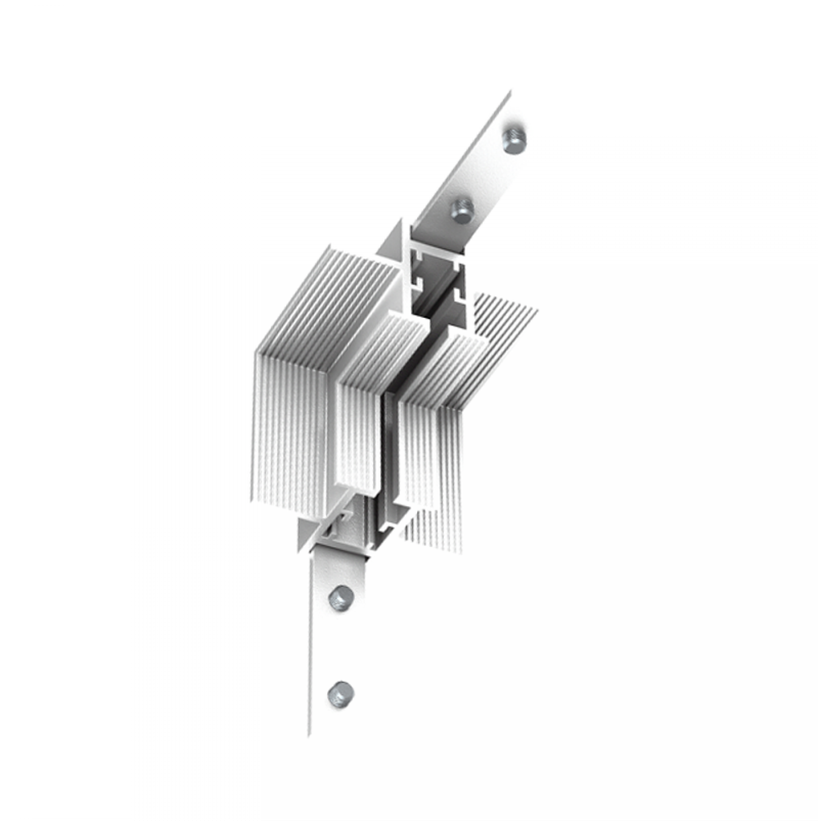 Užglaistomo magnetinės sistemos ZAMBELIS MAGNETIC 3MM bėgelio kampinis sujungimas, baltas, TRIAC/DALI, 25134 -W