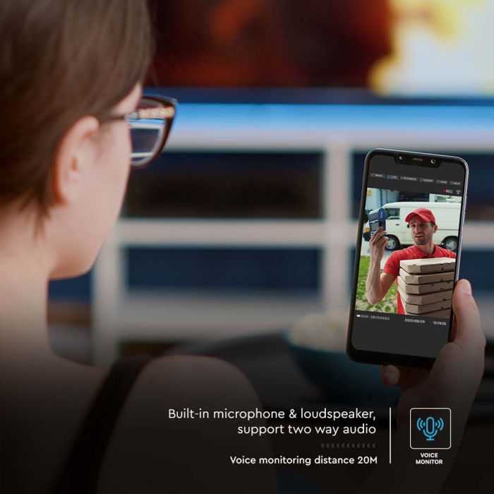 V-tac Valdoma HD 2MP WiFi apsaugos kamera, balta, su judesio davikliu ir saulės baterija
