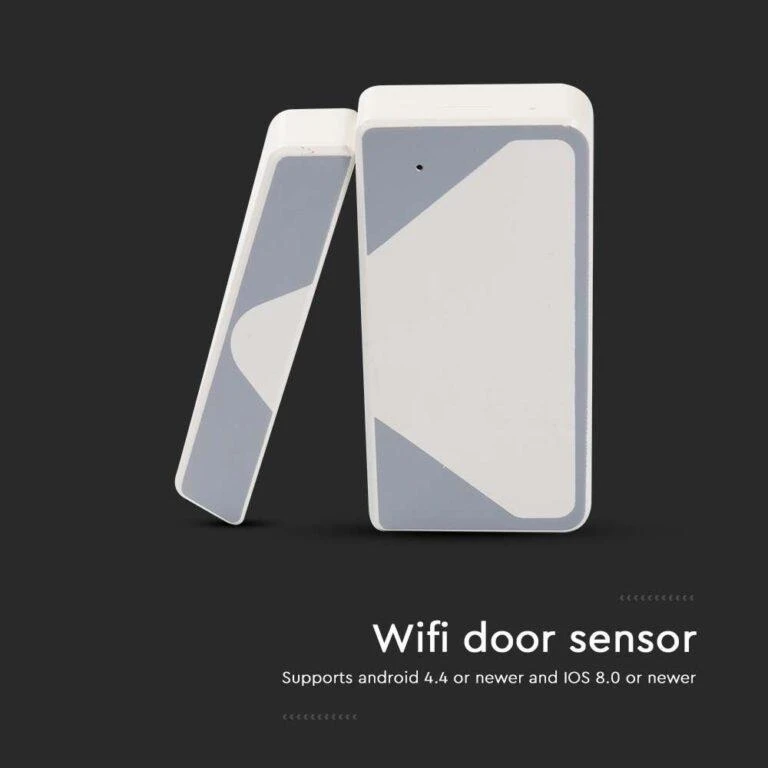 V-tac WIFI magnetinis kontaktinis jutiklis, baltas, suderinamas su AMAZON ALEXA ir GOOGLE HOME