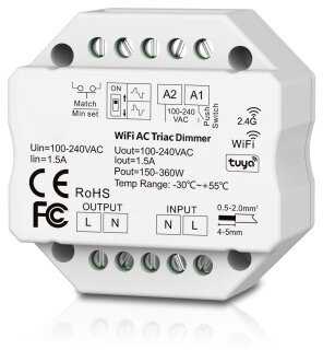 WiFi, RF AC TRIAC dimeris