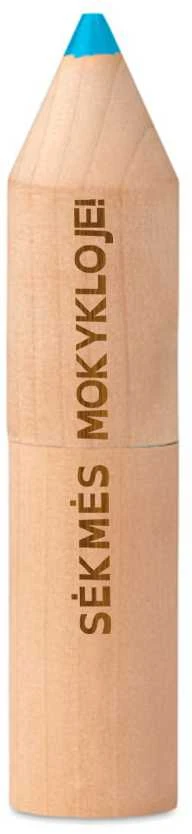 6 pieštukų rinkinys medinėje dėžutėje "Sėkmės mokykloje!"