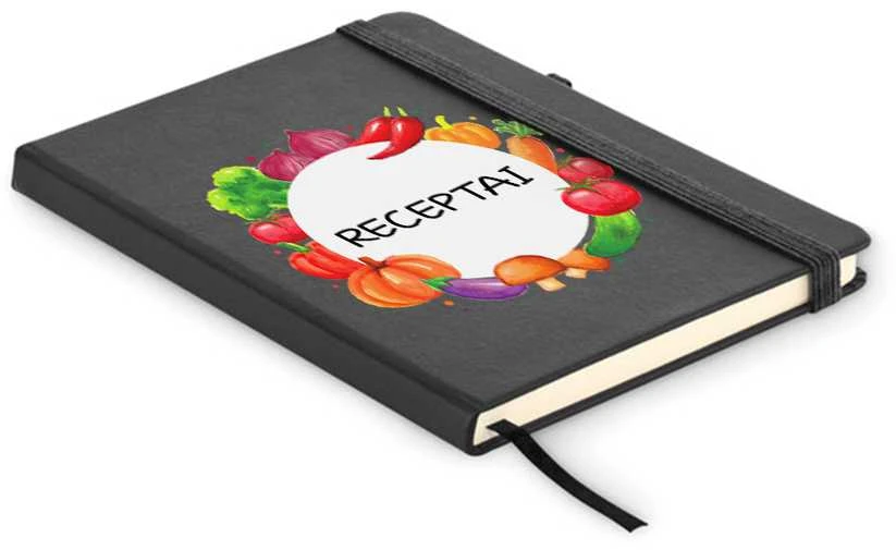 A5 formato užrašų knygelė "Receptai"