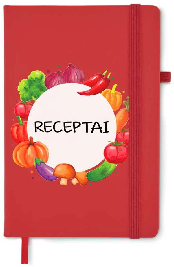 A5 formato užrašų knygelė "Receptai"