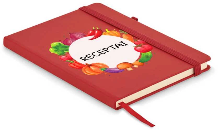 A5 formato užrašų knygelė "Receptai"