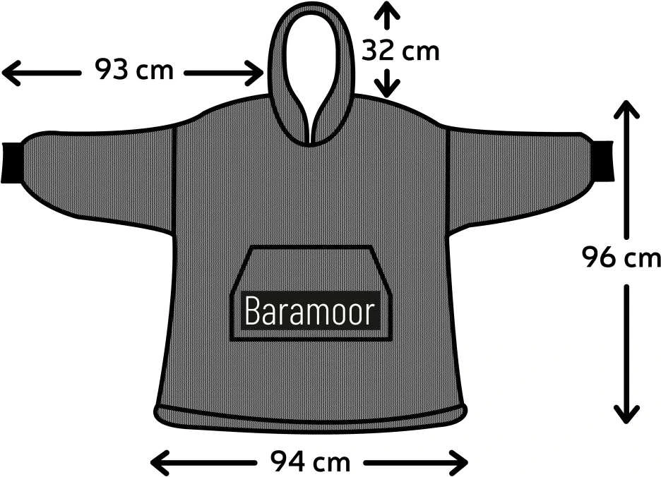 BARAMOOR džemperis - pledas "Juodas"