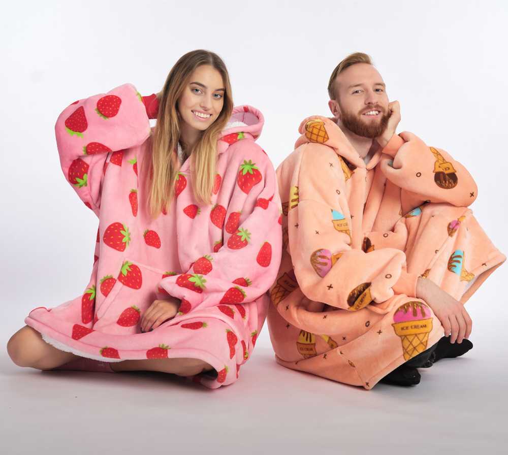 BARAMOOR džemperių - pledų komplektas "Sweet Couple"
