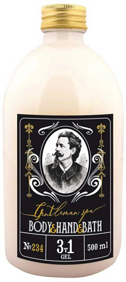 Bohemia Gifts 3in1 dušo želė, šampūnas ir vonios putos "Gentleman SPA" (500ml)