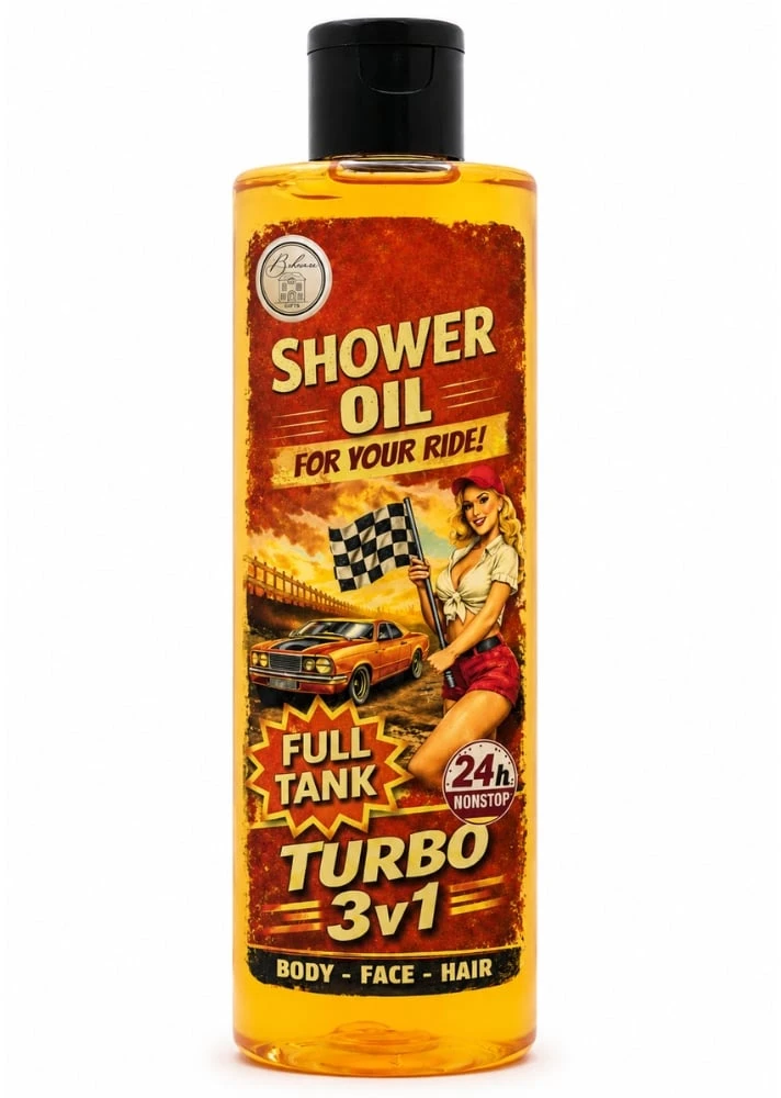 Bohemia Gifts Dovanų rinkinys vyrams "Garage shower set" - dušo želė 500ml ir dušo aliejus 250ml