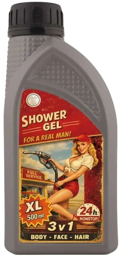 Bohemia Gifts Dovanų rinkinys vyrams "Garage shower set" - dušo želė 500ml ir dušo aliejus 250ml