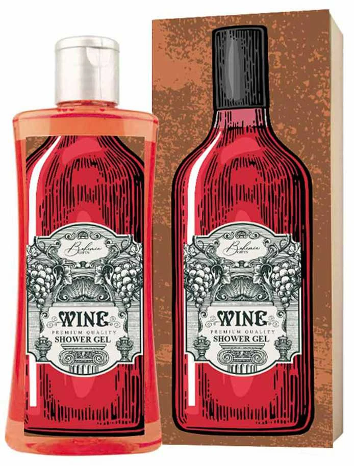 Bohemia Gifts Dušo želė dėžutėje "Wine" (250ml)