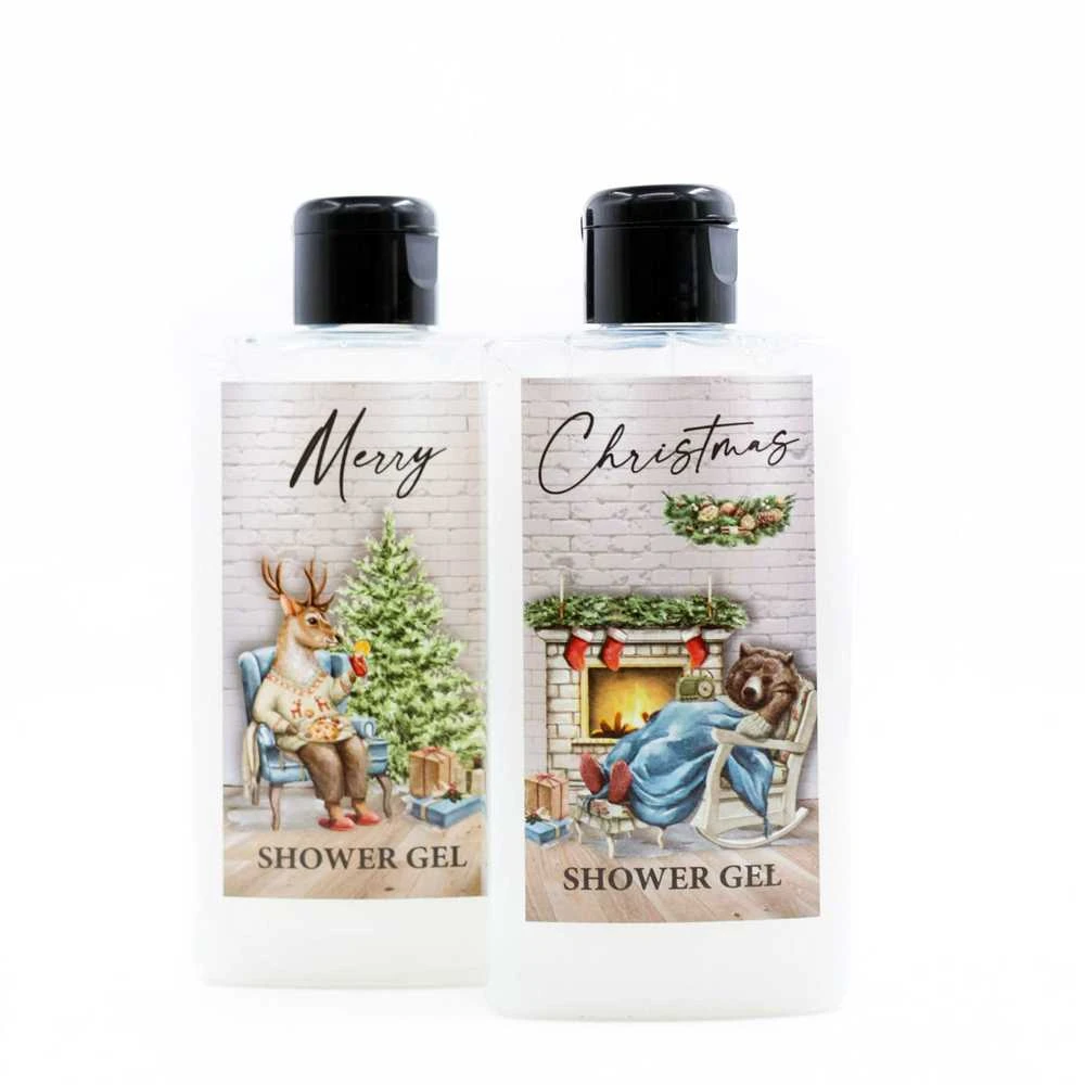 Bohemia Gifts Kalėdinis kosmetikos rinkinys: 2 x dušo gelis (200 ml)