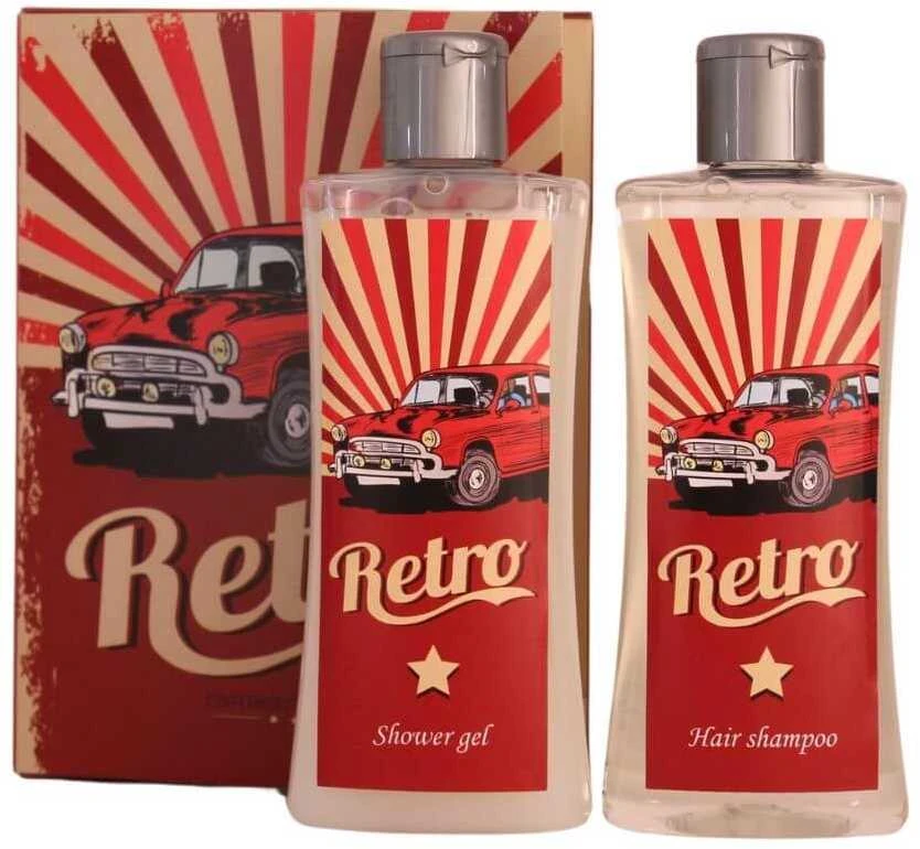 Bohemia Gifts Kosmetikos rinkinys "Retro vairuotojo knyga" (2 x 250ml)