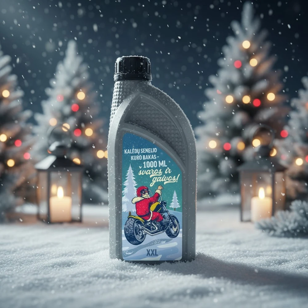 Bohemia Gifts XXL dušo želė "Kalėdų Senelio kuro bakas" (1000ml)