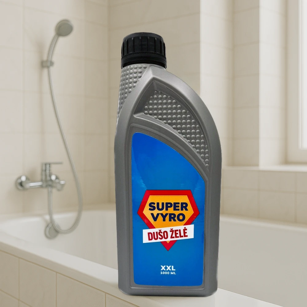 Bohemia Gifts XXL dušo želė "Super vyro" (1000ml)